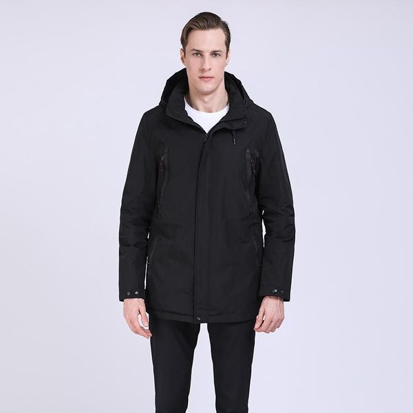 

2019 мужчины весна куртка мужская мягкий с капюшоном пальто свободного покроя пальто куртка тренч пальто куртки и пиджаки мнений, Black