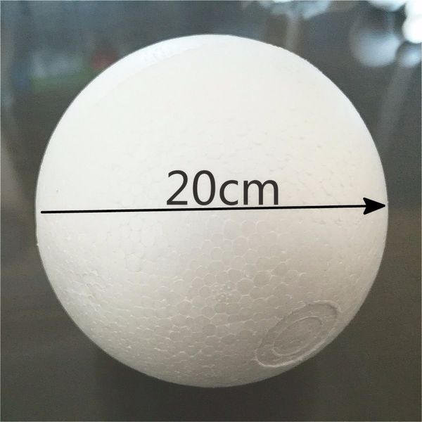 

felicoalice diameter 20cm 2pcs white modelling foam balls craft polystyrene styrofoam balls decorative foam round