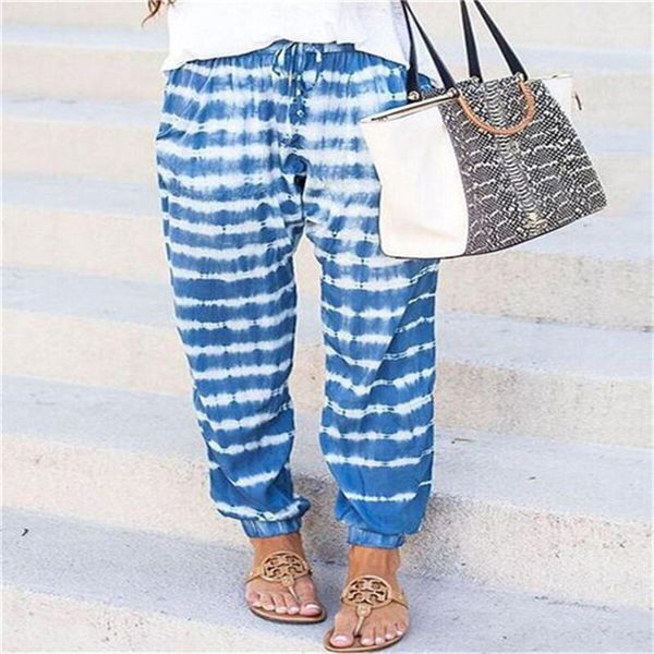 

pants loose mid waist striped printed long pants relaxed street style female clothing women designer casual, Black;white