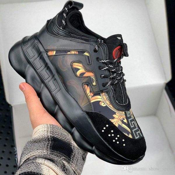 

New color chain reaction neake de igner neaker men women port hoe leather ca ual hoe trainer lightweight ole chau ure