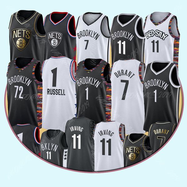 

2020 ncaa 11 irving jersey kevin 7 durant 72 biggie mens college basketball jerseys 1 russell stitched jersey size s-xxl brooklnes, Black;red