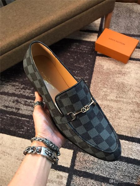 

19fw luxury round toe carved man formal dress shoes genuine leather handmade footwear medallion men's wedding party oxfords yecq5, Black
