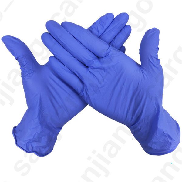 

disposable nitrile latex gloves a grade without powder anti-skid anti-acid gloves kitchen housework rubber gloves d31601