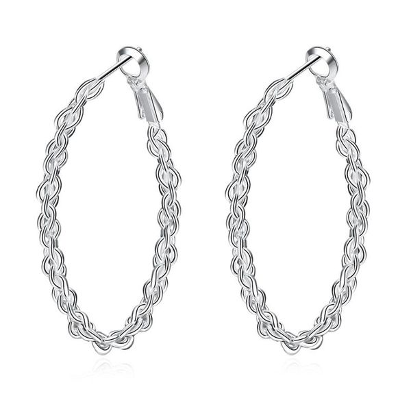 

classic personality chain earrings fashion ladies pure silver ear ring simple women's ear ring gifts for women, Golden