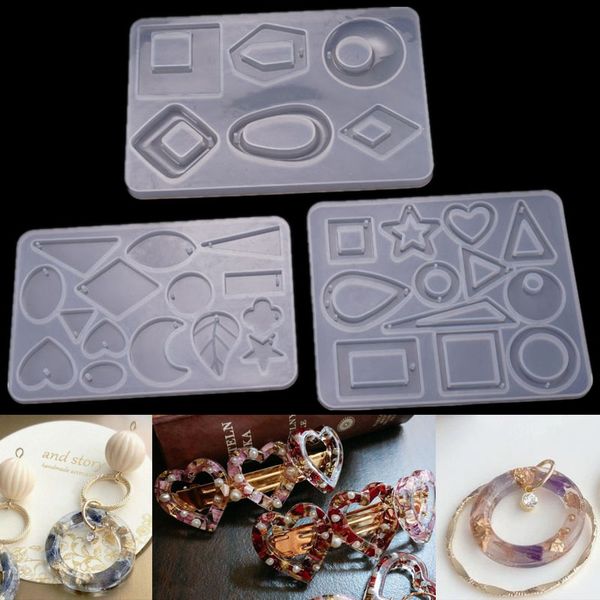

1 pc new design resin accessories resin molds for jewelry dried flower products earrings pendant jewelry tools