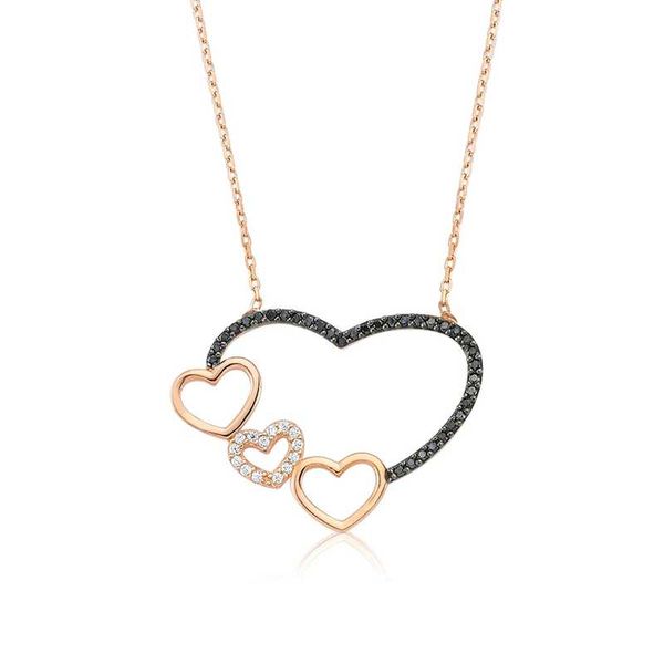 

925 sterling silver heart women necklace