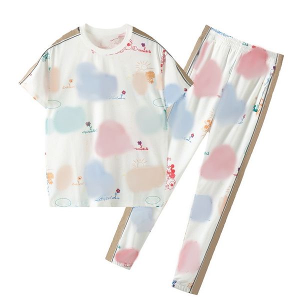 

men fashion clothing sets 2020 summer trend short sleeve tshirts + pants two pieces mens letter print with pattern tees, Gray