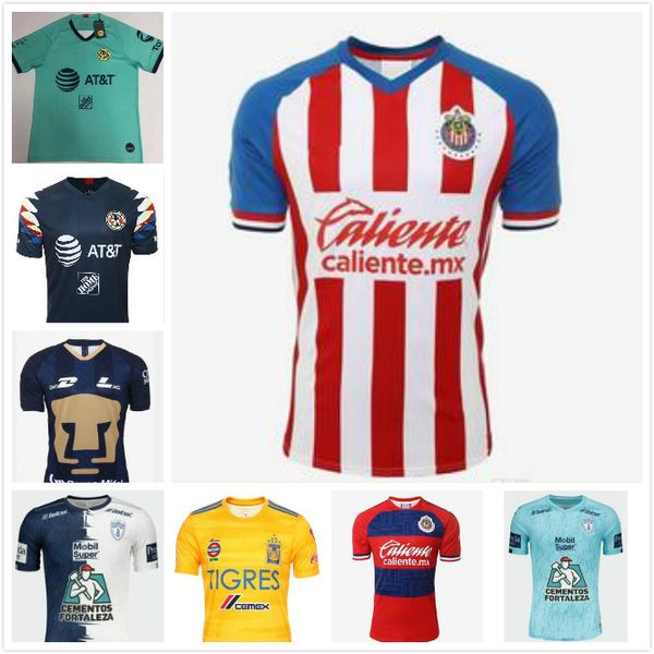 

dhl 2019 2020 liga mx club america soccer jersey 19 20 tigres pachucacf chivas soccer jersey home away size can be mixed batc, Black;yellow