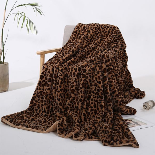 

кристалл короткие плюшевые одеяло leopard pattern кашемир одеяло новая кровать покрывало диван обложка pad