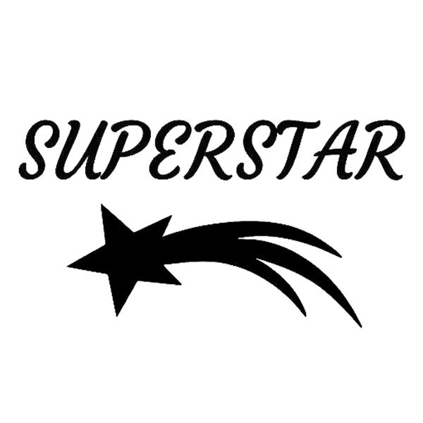 

15 * 8.1 см superstar прохладный графика винил автомобиля wrap декор наклейки красивый и прохладный наклейки автомобильные аксессуары