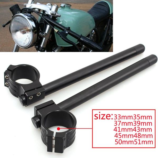 

motorcycle cafe racer adjustable racing cnc 33 35 37 39 41 43 45 48 50 51mm clipon clip on front fork handlebar handle bar