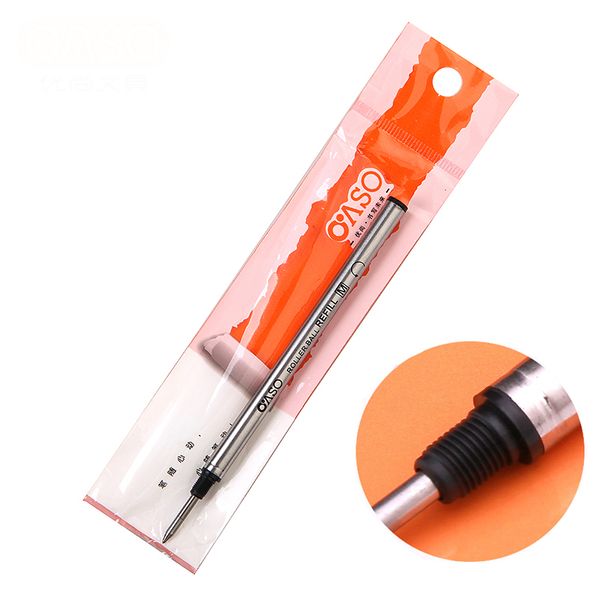 

oaso universal roller ball refill 5pcs/lot screw type 0.5mm black ink refills for rollerball/signature pen, Black;red
