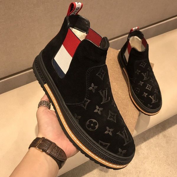 

men's boots in the pile all appropriate popular luxury leather air basketball shoes fashion shoes,with original box,13, Black