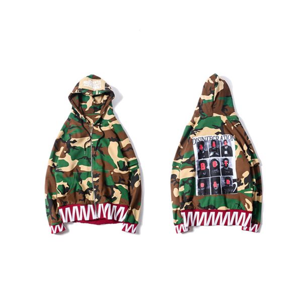 

hfnf personality loose printed cardigan hooded sweatershirts for couple lovers spring autumn fashion sweatrershirt, Black
