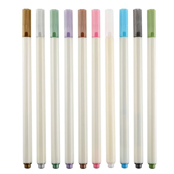 

10 Color Fabricolor Write Brush Pen Calligraphy Paint Marker Pens Set Drawing Painting Watercolor Art Brush Pen
