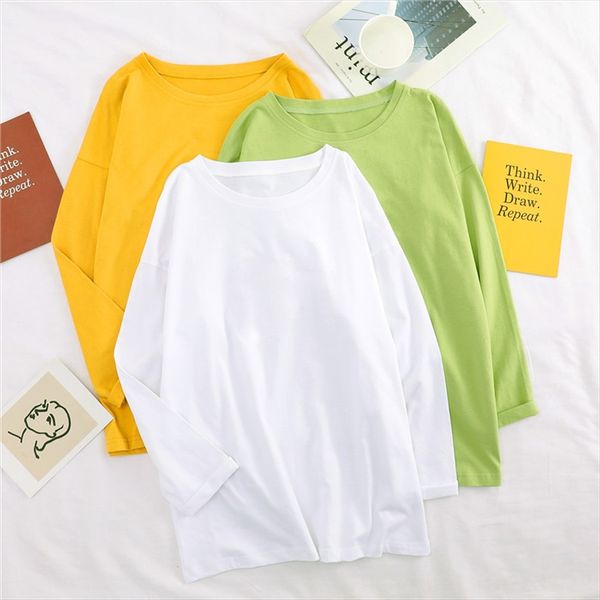 

2019 осень городской хлопок круглый воротник блудниц в 2019 футболку пуловеры осень отдых городской досуг хлопок пуловеры круглый воротник с, White