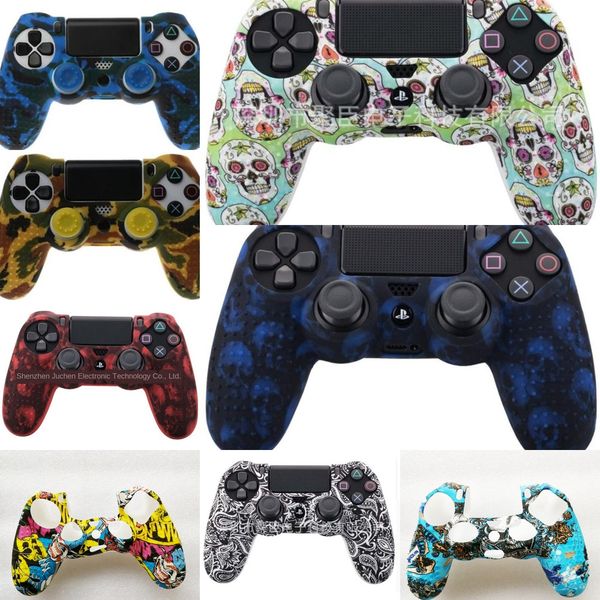 

5p87d housing paint skin chrome shell case cover for sony playstation 4 ps4 controller