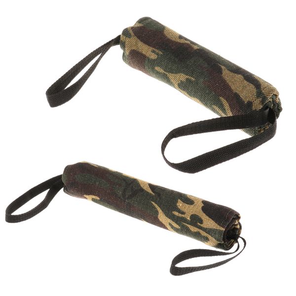 

2 pcs dog bite tug toy with 2 handles - for tug of war & workout l+s