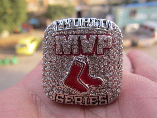 

Бостон 2013 Red Sox MVP Чемпионат Мира по Бейсболу Кольцо с Деревянной Коробкой Дисплея