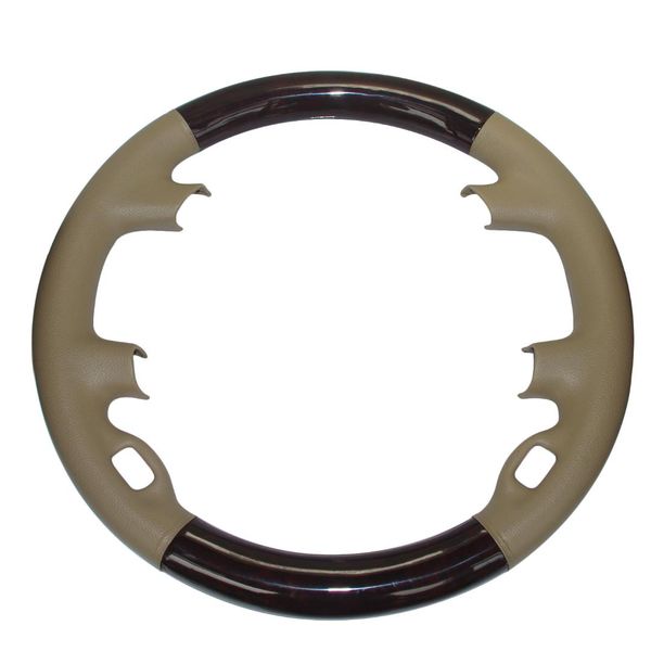 

leather brown wood steering wheel protector cover for 2002-2008 4-spokes e65 e66 730li 735i 745i 750i 760i 760li 740d 745d