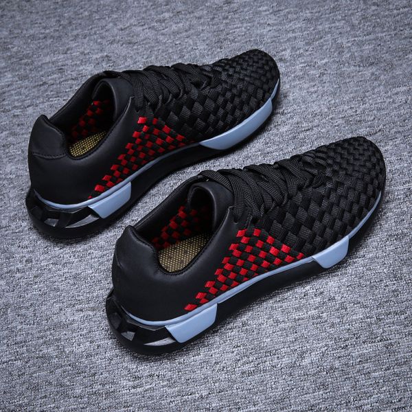 

2020 season large size handmade men's shoes mesh woven breathable sports shoes