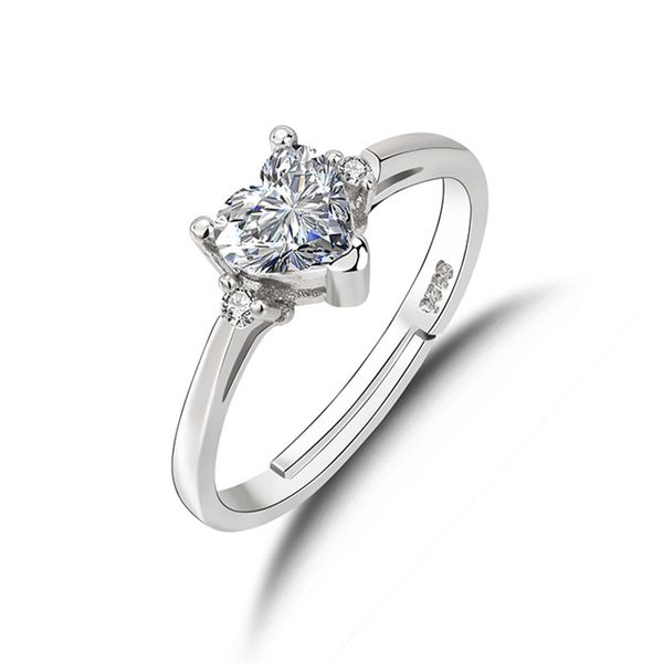 

925 silver bluez zircon ring for women anillos heart wedding gemstone blue bizuteria bague diamant jewelry ring women, Golden;silver