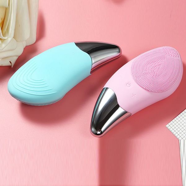 

facial cleansing brush waterproof silicone facial cleansing brush electric sonic face cleansing brush for all skin types 4 colors