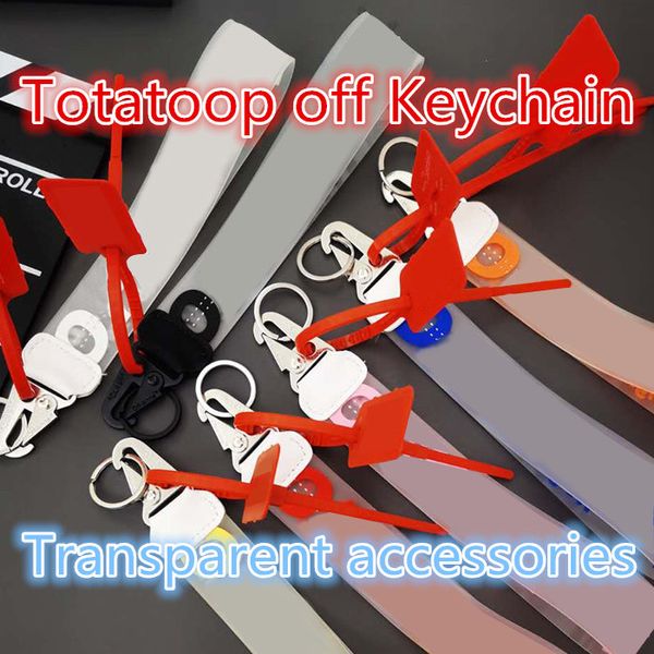 

20ss totatoop мужчины и женщины от keychain гальваническим металла пряжки декоративных прозрачных модных аксессуаров алфавит печать кулон di, Silver