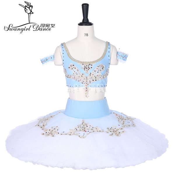 

professional ballet tutu blue white le corsaire performance tutu oriental la bayadere ballet stage costume pancake tutu bt9251, Black;red