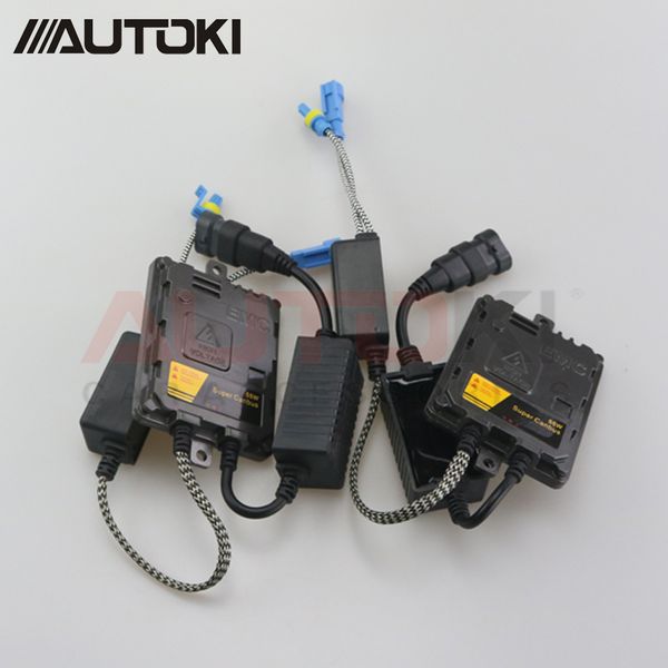 

autoki 3 years guarantee 55w 12v slim hid bi xenon ballast canbus/fast start black/yellow color for car headlight replacement