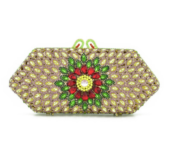 

xiyuan dazzling women crystal clutch bag evening bags clutch box hollow out wedding party shoulder bags handbag purse