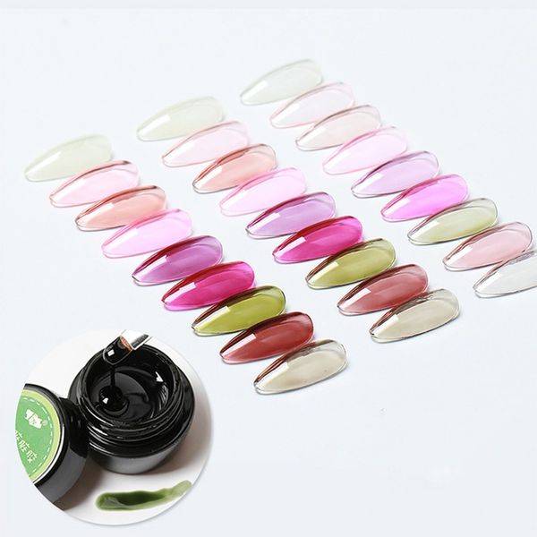 

nail polish uv ptherapy nude color glue nail art polish manicure 5g art manicure tools, Red;pink