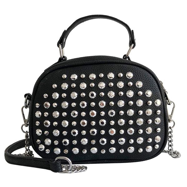 

luxury pu leather small shoulder messenger bags for women rivet zipper crossbody bag female travel mini bags bolsa feminina #t1g