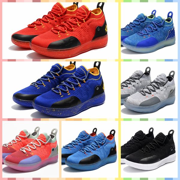 

nkd11b 2019 kd11 kd 11 basketball shoes black persian gold splatter sneakers kevin durant 11s designer shoes mens trainers shoes