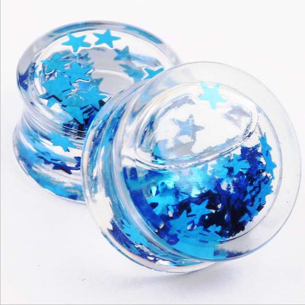 

унисекс уха датчики мода ювелирные изделия тела плоть туннель высокое качество уха вилка бесплатная доставка, Silver