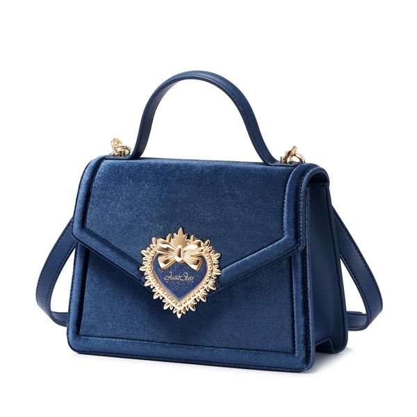 

just star brand velour ladies tote purse fashion flap crossbody bags all-match women's handbags