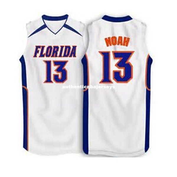 

#13 joakim noah florida gators white blue basketball jersey all size embroidery stitched customize any name and name xs-6xl vest jerseys, Black;blue