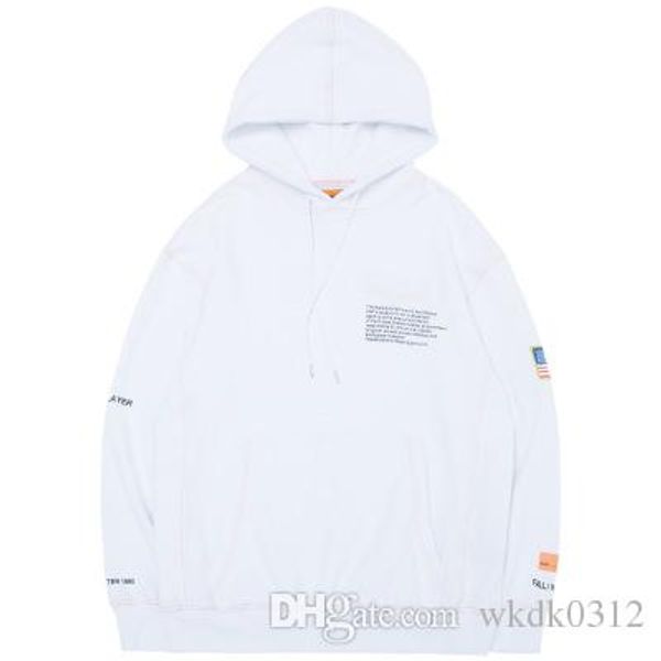 

марка дизайнер мужчины пуловер hoodie space американская вышивка armband hip street спорт mens hop дизайнер hoodie сыпучие fit пуловер потли, Black