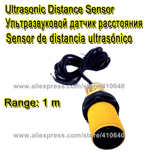 Ultraschallsensor-Entfernungsmessmodul, Reichweite 1 m, Ausgang 0–5 V, Arbeitsspannung 12 bis 24 V DC, um die Entfernung unter 1 m zu messen