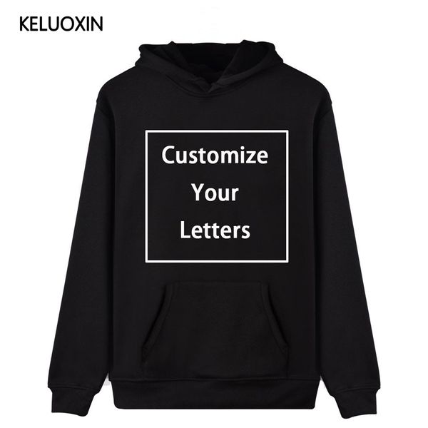

keluoxin diy hoodies men/women your own design customize logo text image sweatshirt get together travel couple love clothes, Black