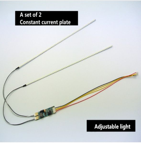 Freeshipping 535mm Kit de Lâmpadas de Luz de Fundo CONDUZIDA Ajustável Para 24 polegada Monitor LCD Universal Destaque Dimable Pode ser cortado por cada 3 lâmpadas