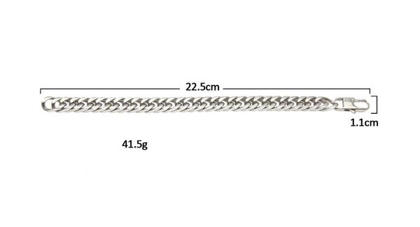 

european and american fashion trend classic individuality stainless steel accessories domineering bracelet hip-hop cool jewelry, Golden;silver