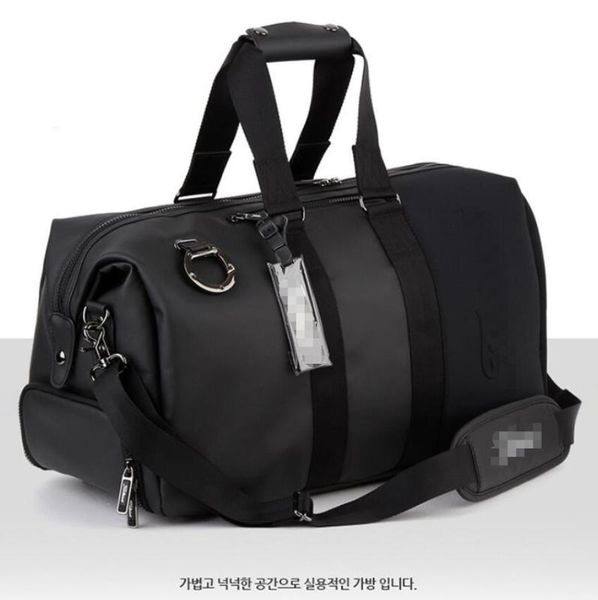 

golf clothes golf bag clothing bag sports clothes can put shoes independently, Black;blue