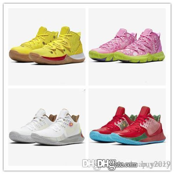 

kyrie 5 men basketball shoes 2019 sponge bobs 5s kyrie irving 5s squidward mountain oreo friends patrick sports sneakers