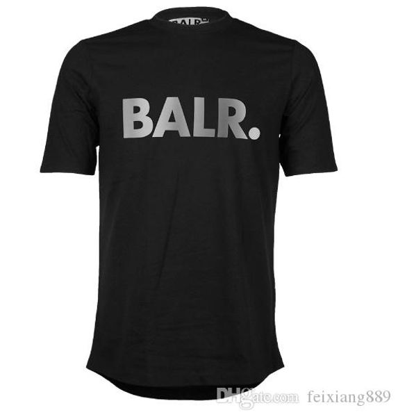 

high-quality 2019 new fashion summer style balr t shirt men&women short sleeve nl luxuries brand clothin round bottom long back t-shirt, White;black