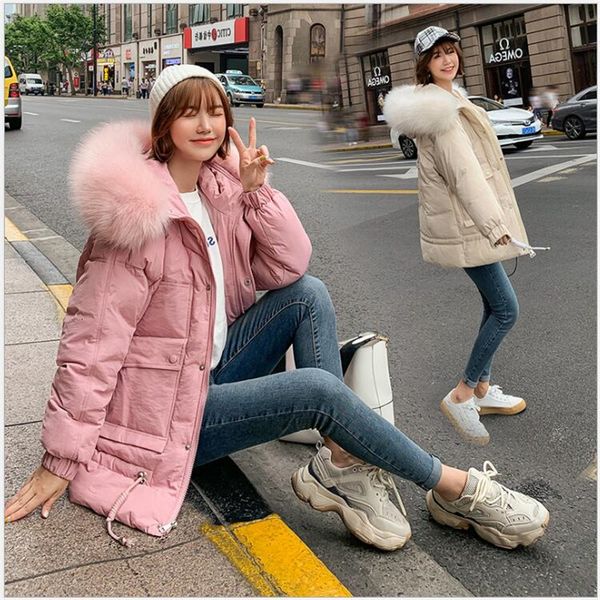 

2019 hooded women parka casaco feminino female jacket bread coat plus size winter jacket women casual cotton padded parkas r208, Black