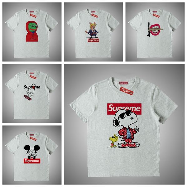 

Supreme Новая Мода Унисекс Лето Футболка Женщины Топы Письмо Печати Футболка Хлопок