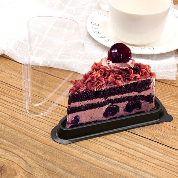 

100pc / 50set прозрачный пластиковый кекс торт купол благоприятная коробки контейнер свадьба декор подарочные коробки свадьбы пользу