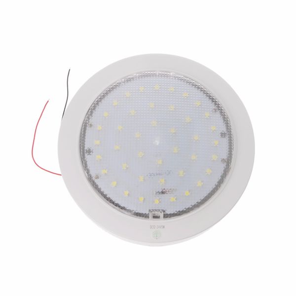 

1pc 12-24v 800lm 9w white/warm white round led rv car interior dome light 42 led ceiling light boat camper trailer single