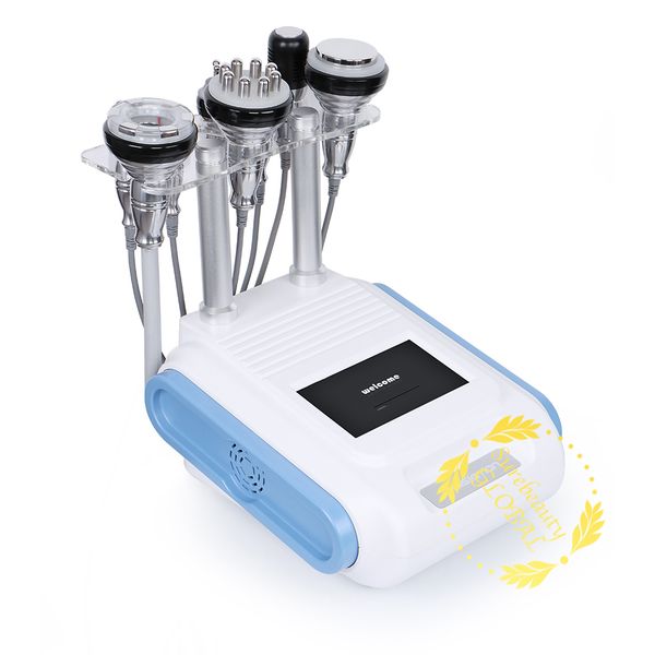 

unoisetion cavitation 2.0 mulitifunction cavitation rf vacuum radio frequency cold treatment body slimming beauty machine spa, Black;white